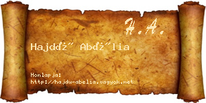 Hajdú Abélia névjegykártya